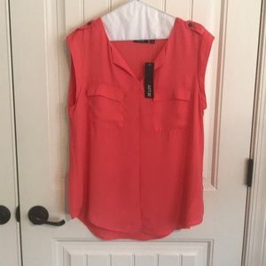 Sheer coral top